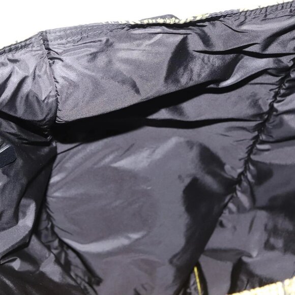 PRADA Tote Bag Nylon Yellow Silver Auth 146333 - Picture 10 of 16